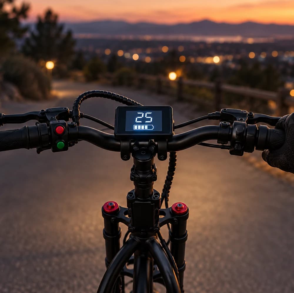 NF scooter digital display and handlebar controls