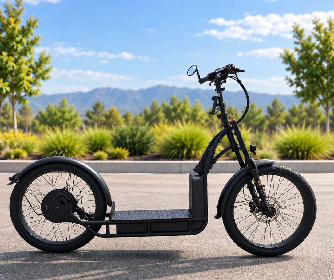 NF scooter, full side profile